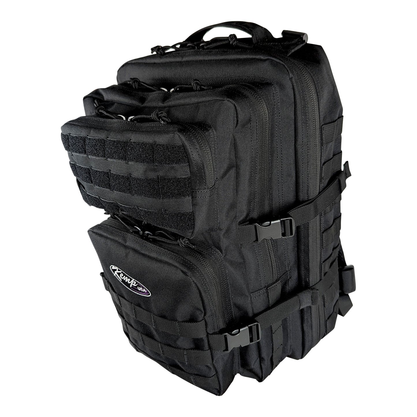 Kemp USA 3-Day Assault Molle Backpack, Large Rucksack Style, Black EMS First Aid Equipment