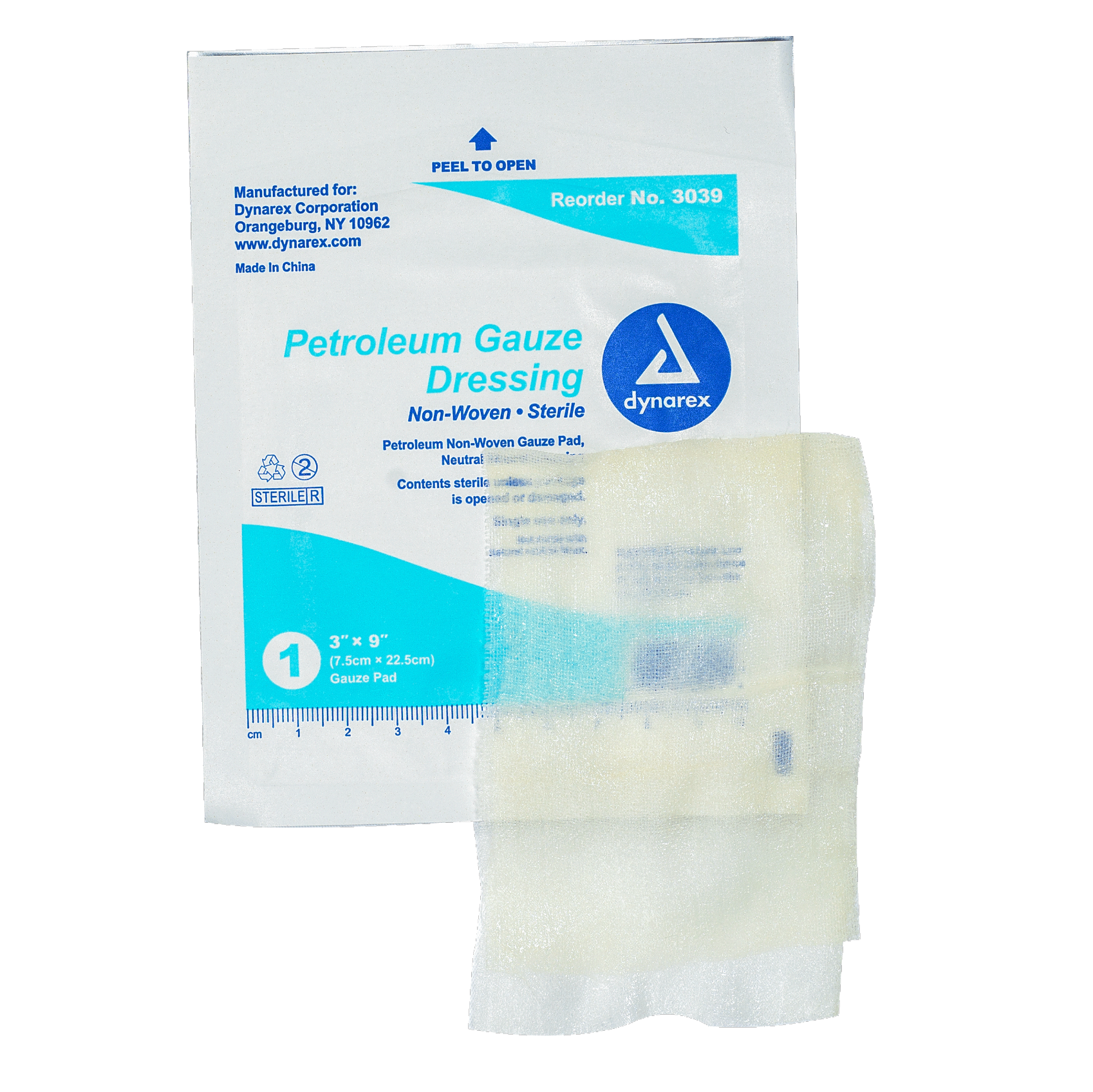 Kemp USA Petroleum Gauze Dressing 3 x 9" (12 pcs) EMS First Aid Equipment