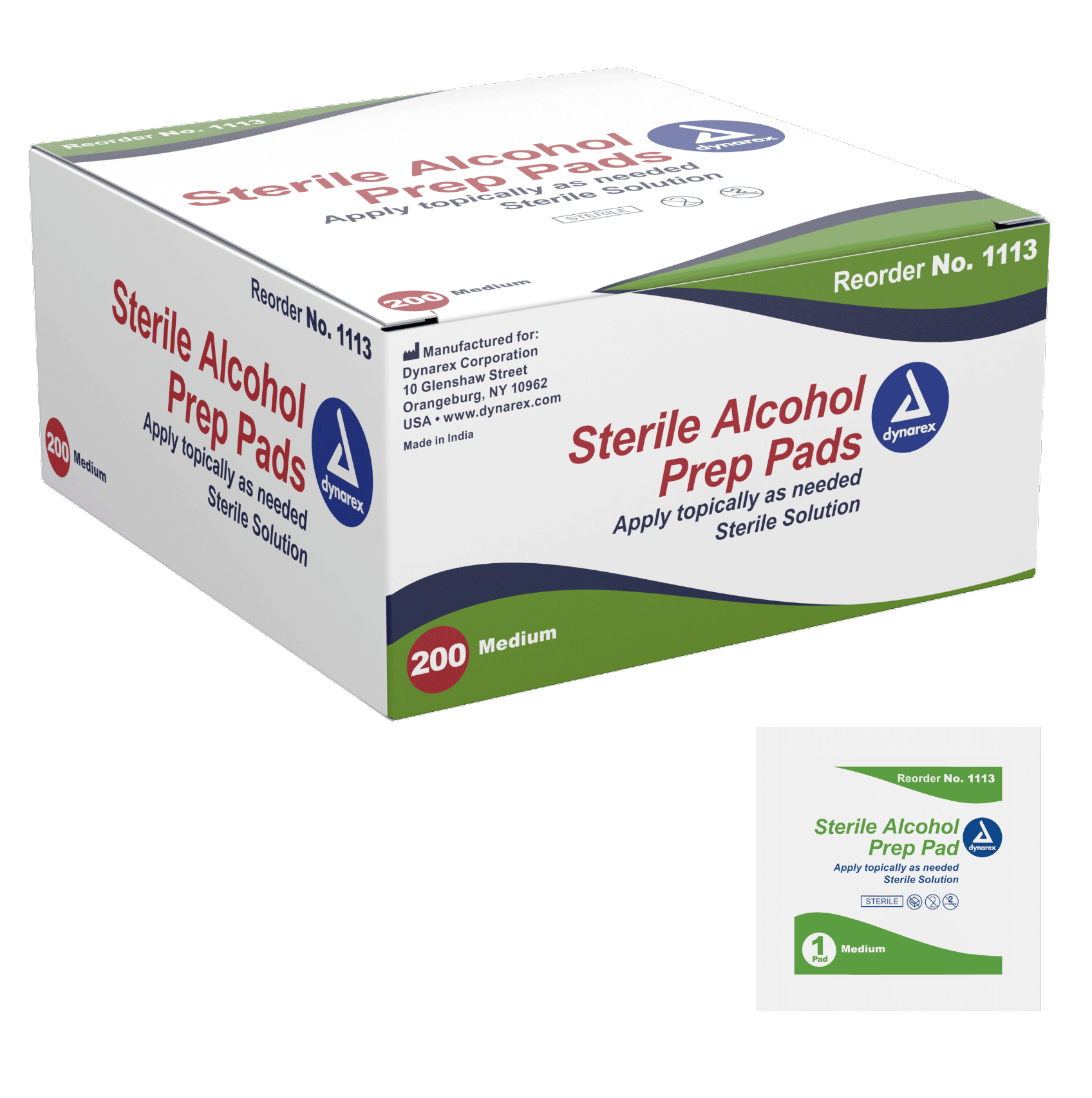 Kemp USA Alcohol Prep Pads, Sterile (2,000 pcs) EMS First Aid Equipment