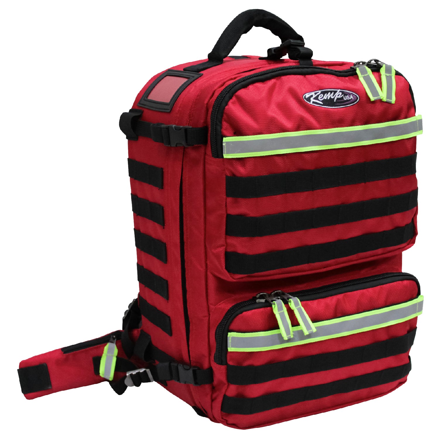 Kemp USA Premium Rescue & Tactical EMS Bag, Red EMS First Aid Equipment