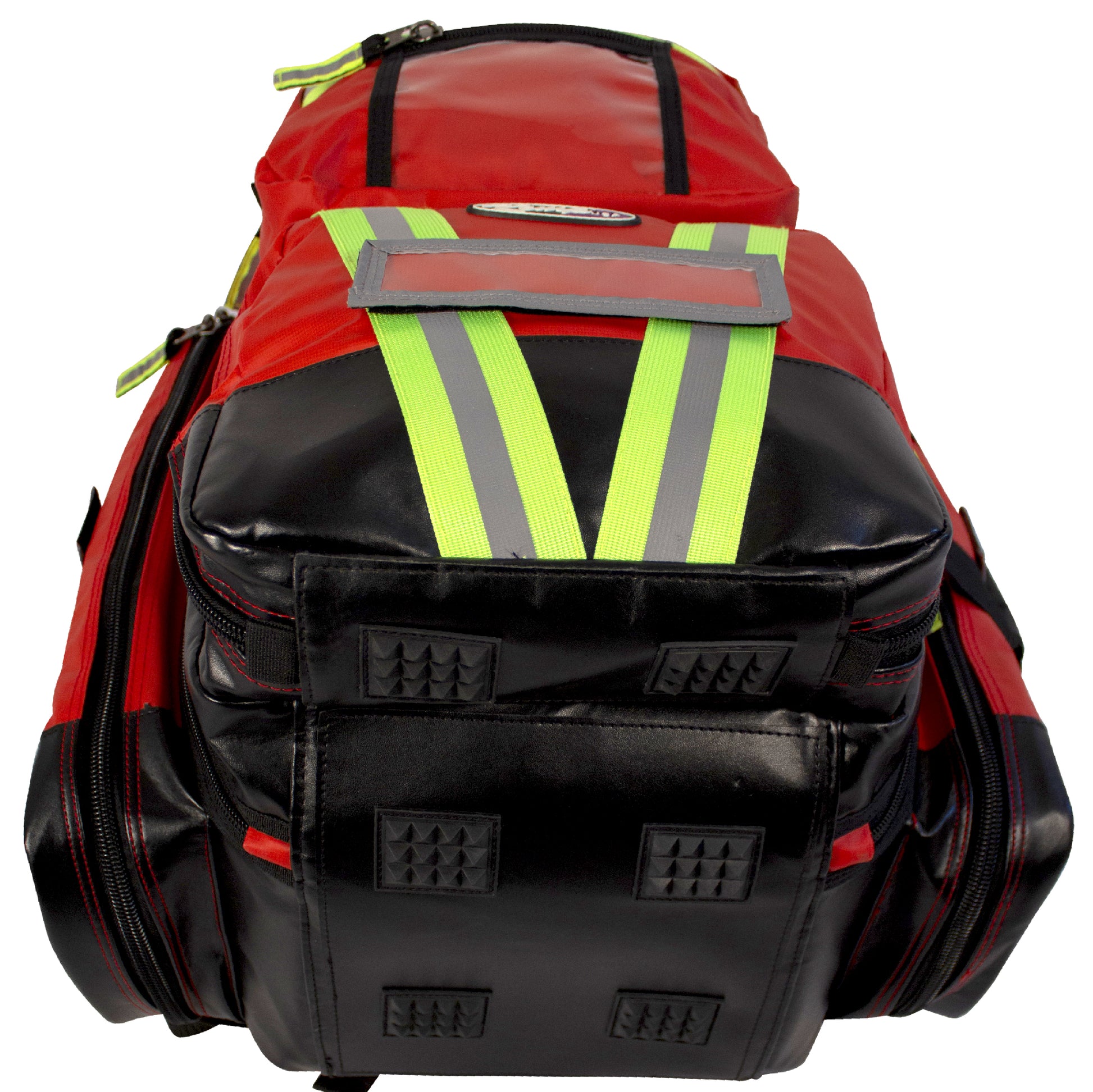 Kemp USA Tarpaulin Fluid-Resistant Ultimate EMS Packpack, Red EMS First Aid Equipment