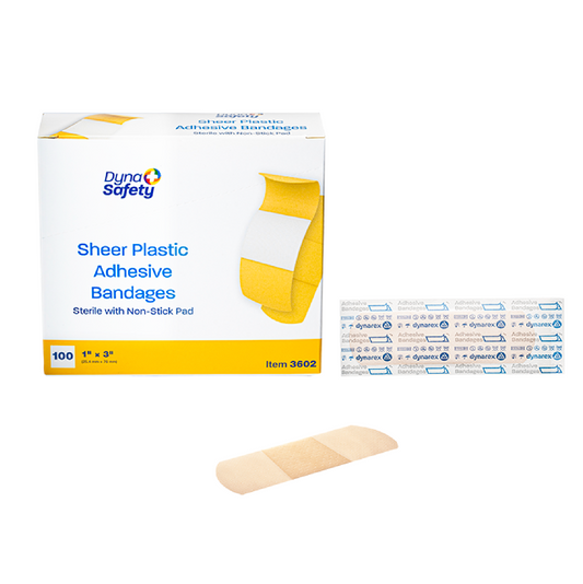 Kemp USA Plastic Bandages,1" x 3", Sterile (2,400 pcs) EMS First Aid Equipment