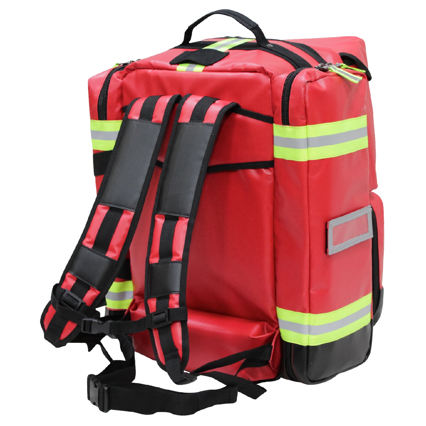 Kemp USA Tarpaulin Fluid-Resistant Ultimate EMS Packpack, Red EMS First Aid Equipment