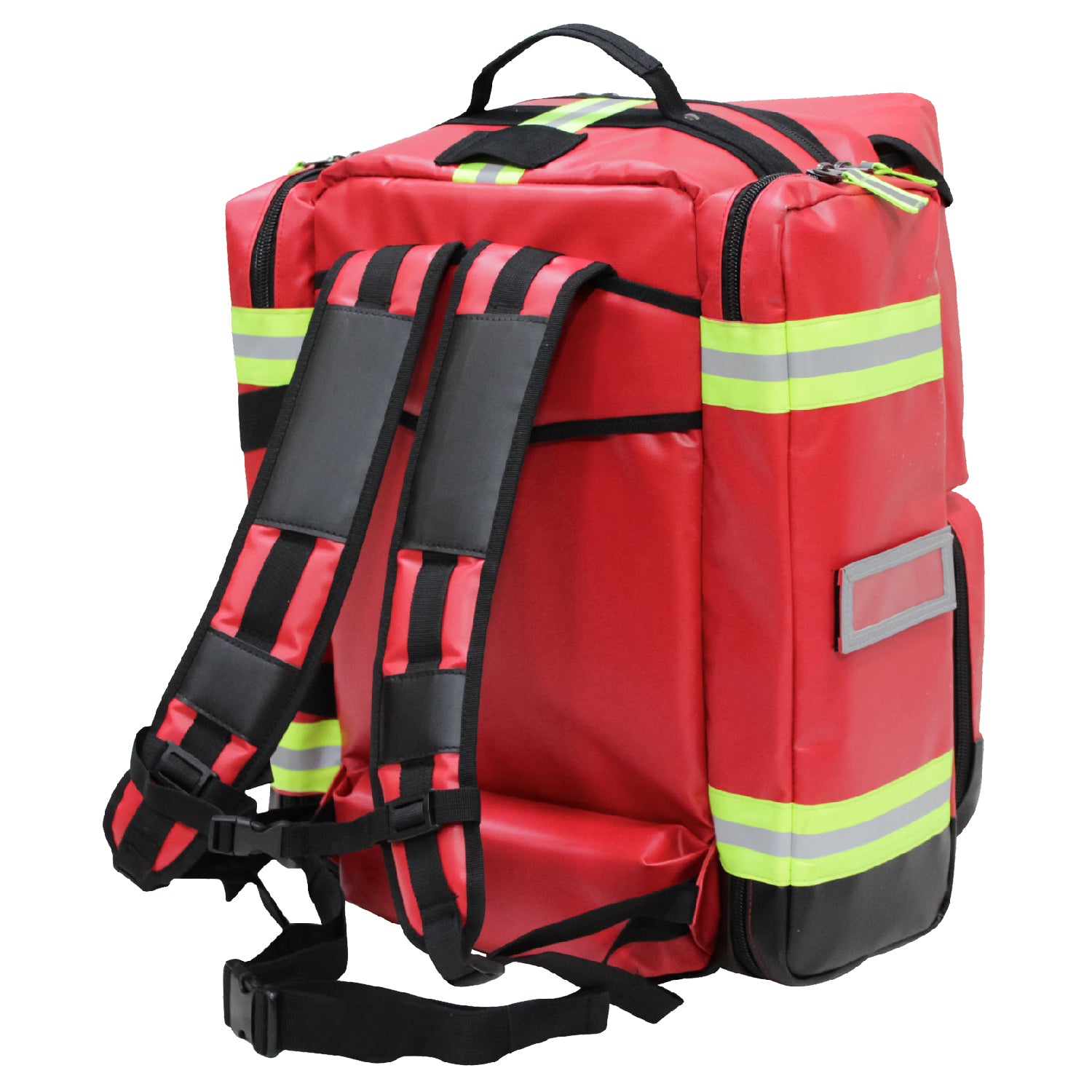 Kemp USA Tarpaulin Fluid-Resistant Ultimate EMS Packpack, Red EMS First Aid Equipment