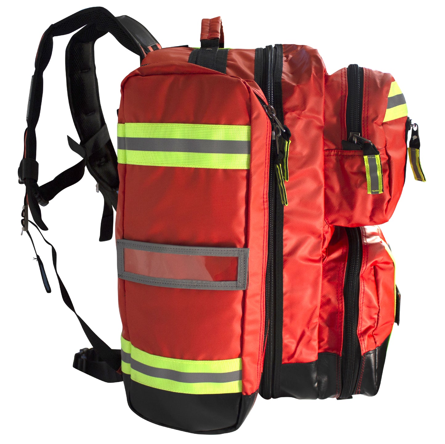 Kemp USA Tarpaulin Fluid-Resistant Ultimate EMS Packpack, Red EMS First Aid Equipment
