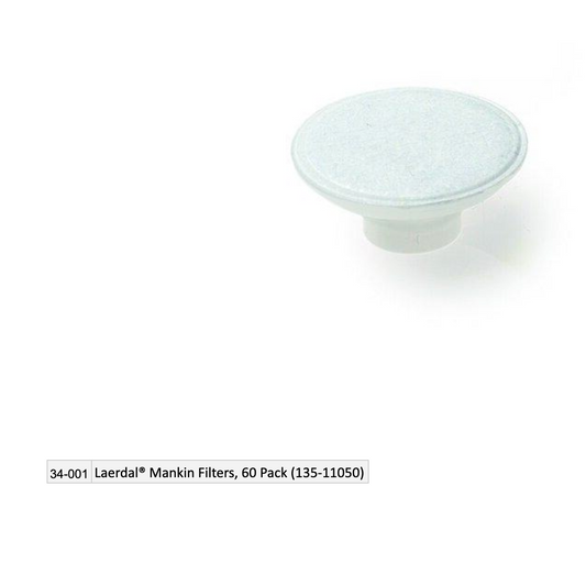 Laerdal® Mankin Filters, 60 Pack (135-11050) EMS First Aid Equipment