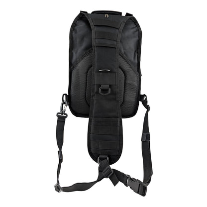 Kemp USA Tactical Sling Backpack Bag, Black EMS First Aid Equipment