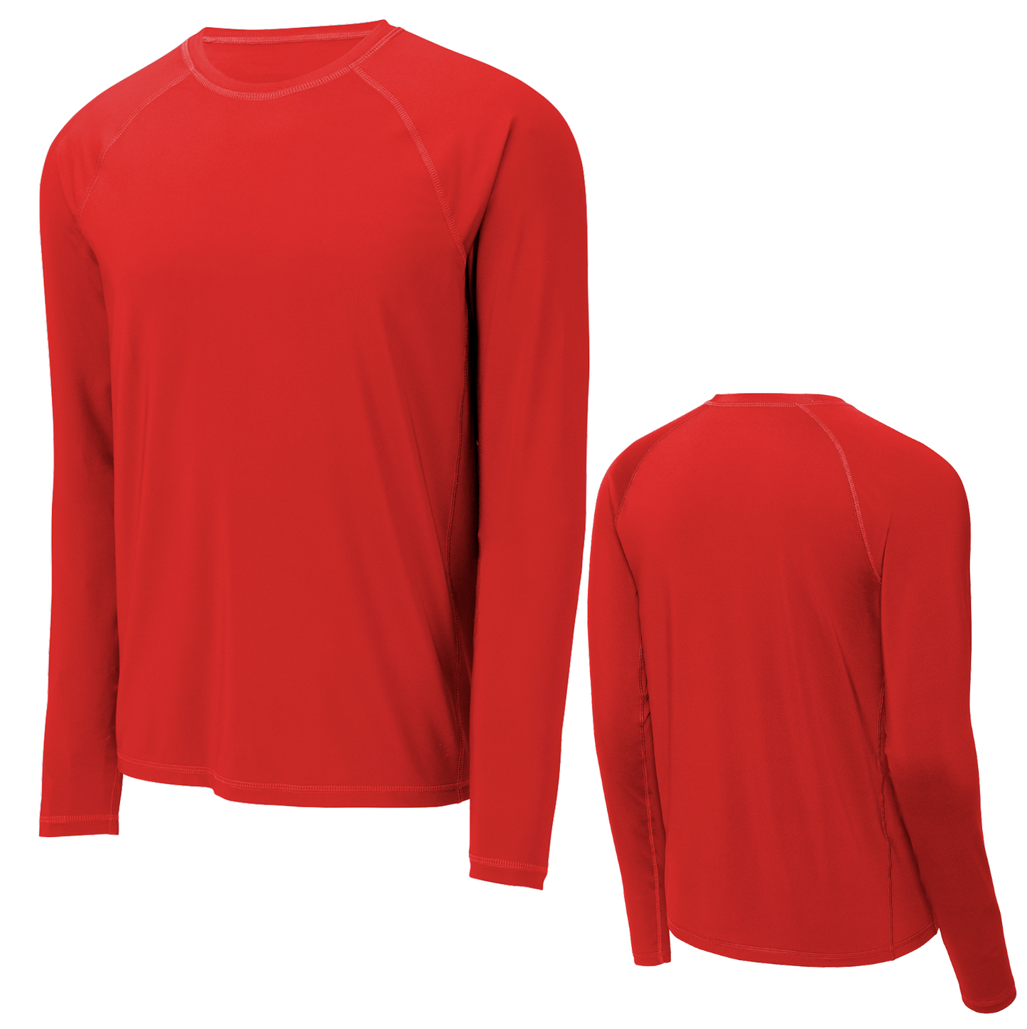 Kemp USA Rashguard Long Sleeve Red Small Blank EMS First Aid Equipment