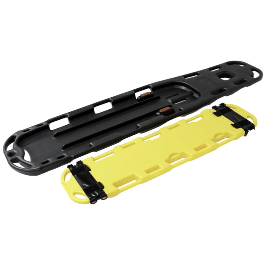 Kemp USA Adult / Child 2-in-1 Combo Spineboard, Yellow / Black EMS First Aid Equipment
