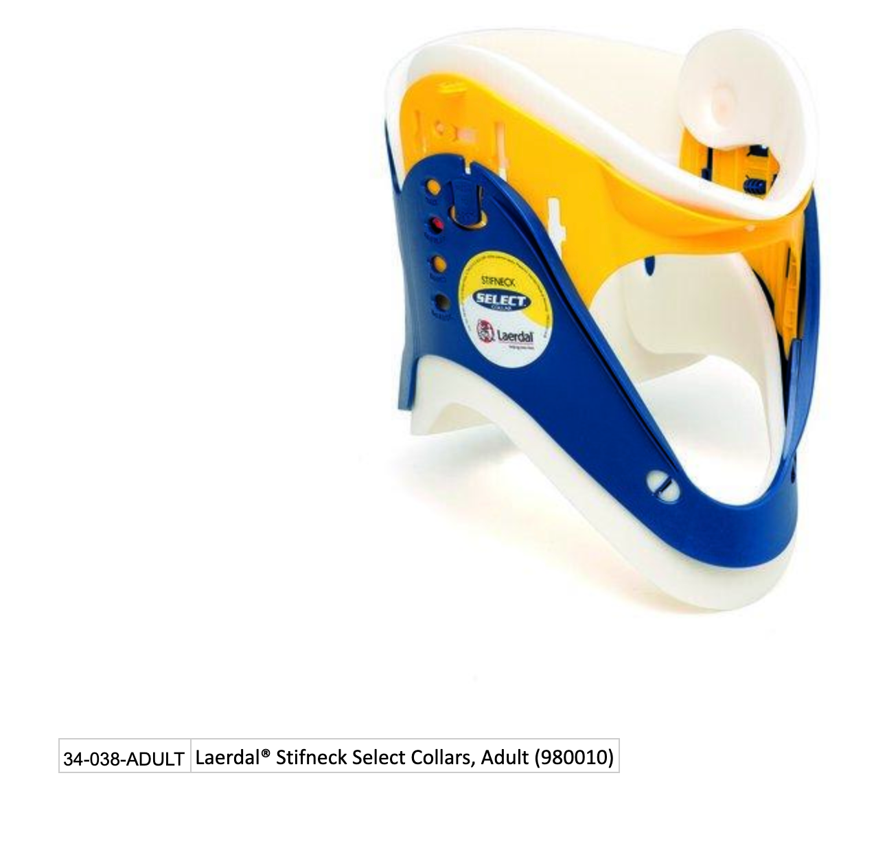 Laerdal® Stifneck Select Collars, Adult (980010) EMS First Aid Equipment